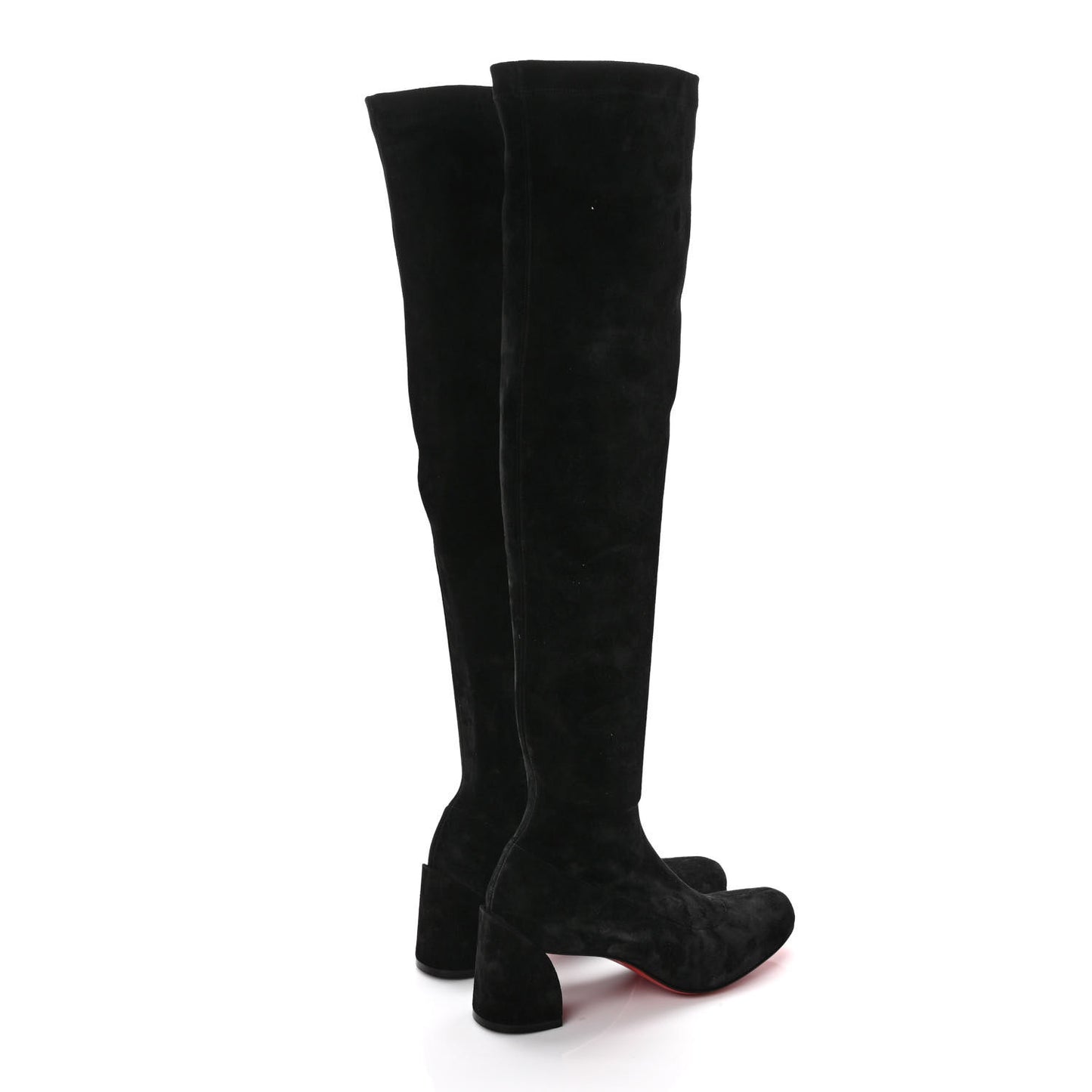 Veau Velours Stretch Turelaboot Alta 55 Over The Knee Boots 37 Black