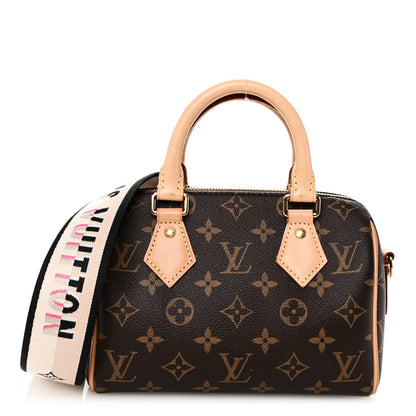 Louis Vuitton Monogram Speedy Bandouliere 20 Black 1 of 10