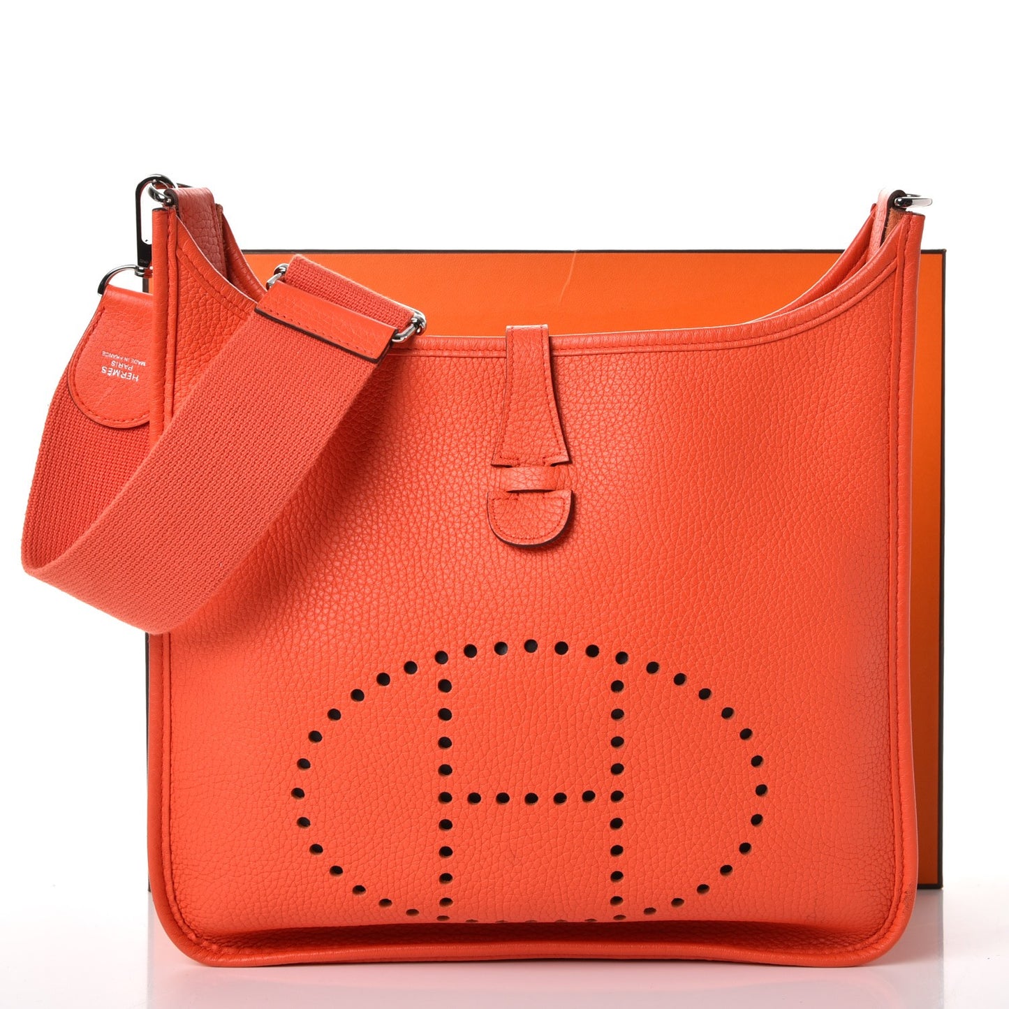 Taurillon Clemence Evelyne III PM Orange Poppy