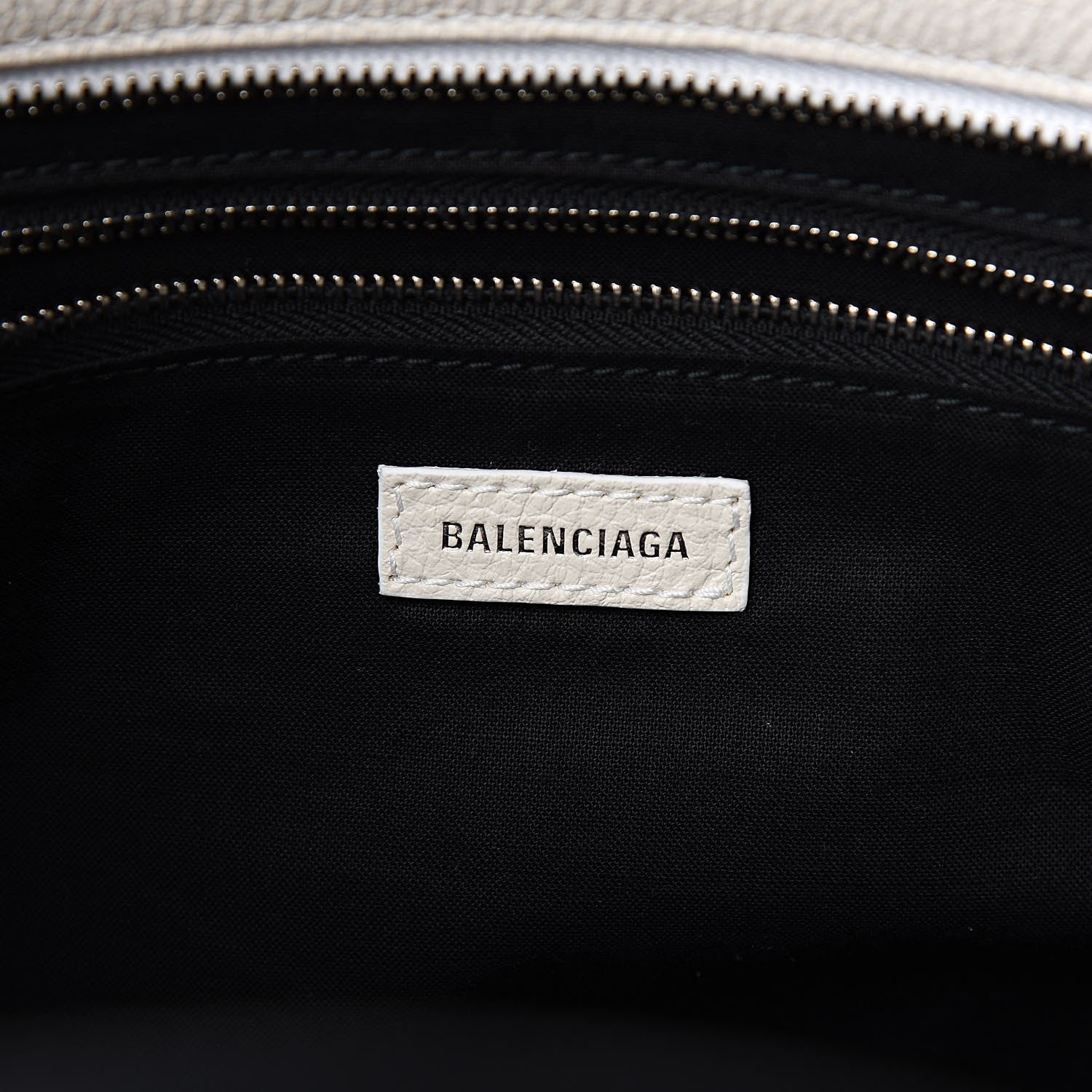 Balenciaga Calfskin Logo Medium Shopping Tote White 6 of 11