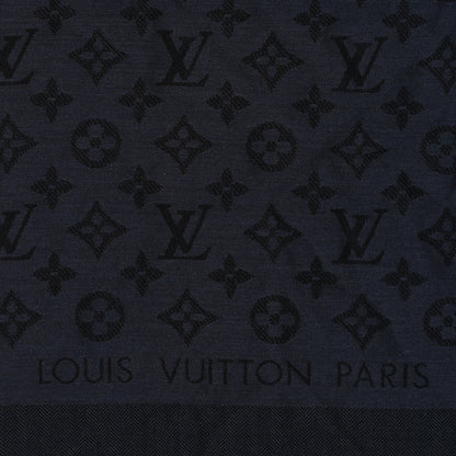 Louis Vuitton Silk Cashmere Monogram My Everything Duo Shawl XS Anthracite 2 of 4