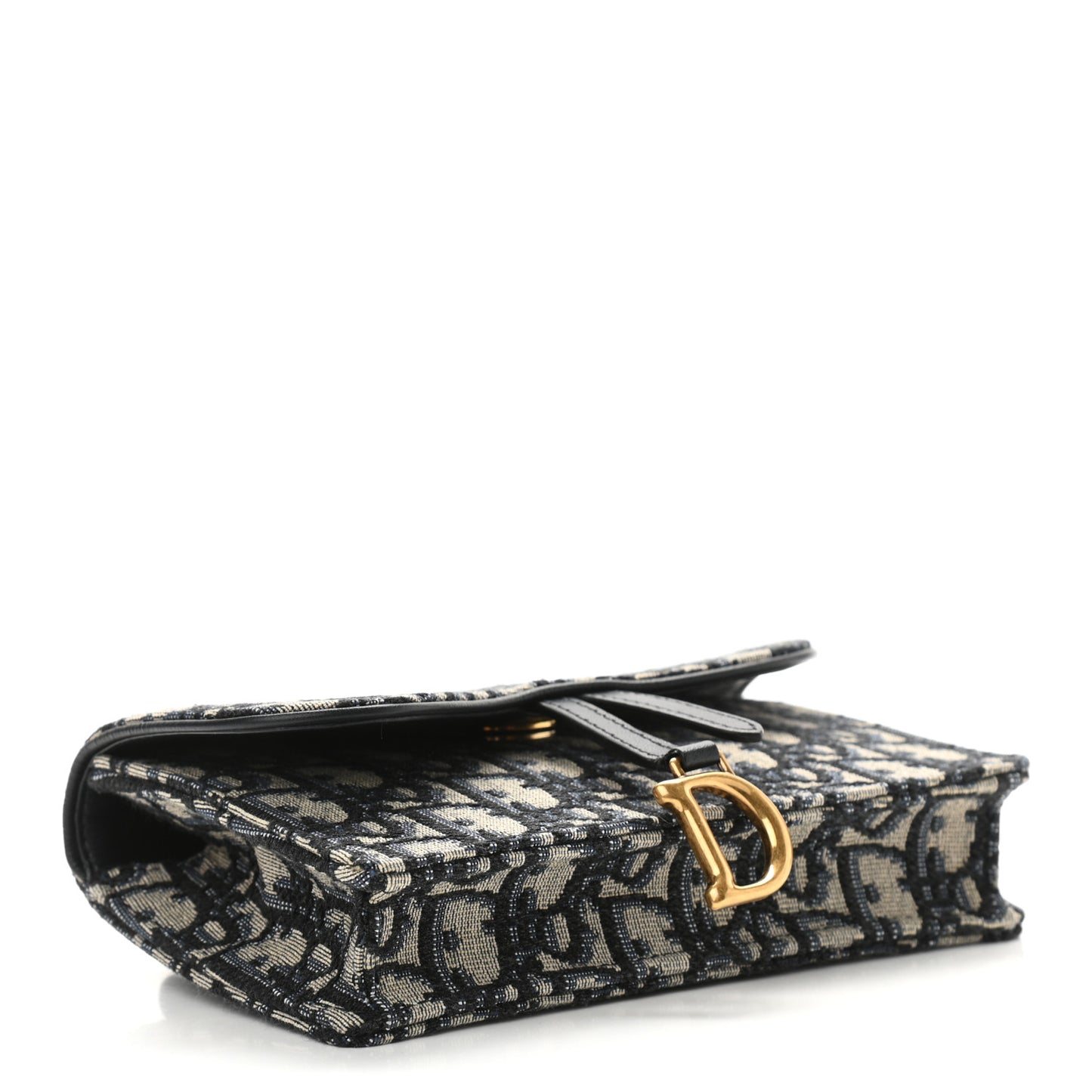 Oblique Saddle Belt Bag Blue