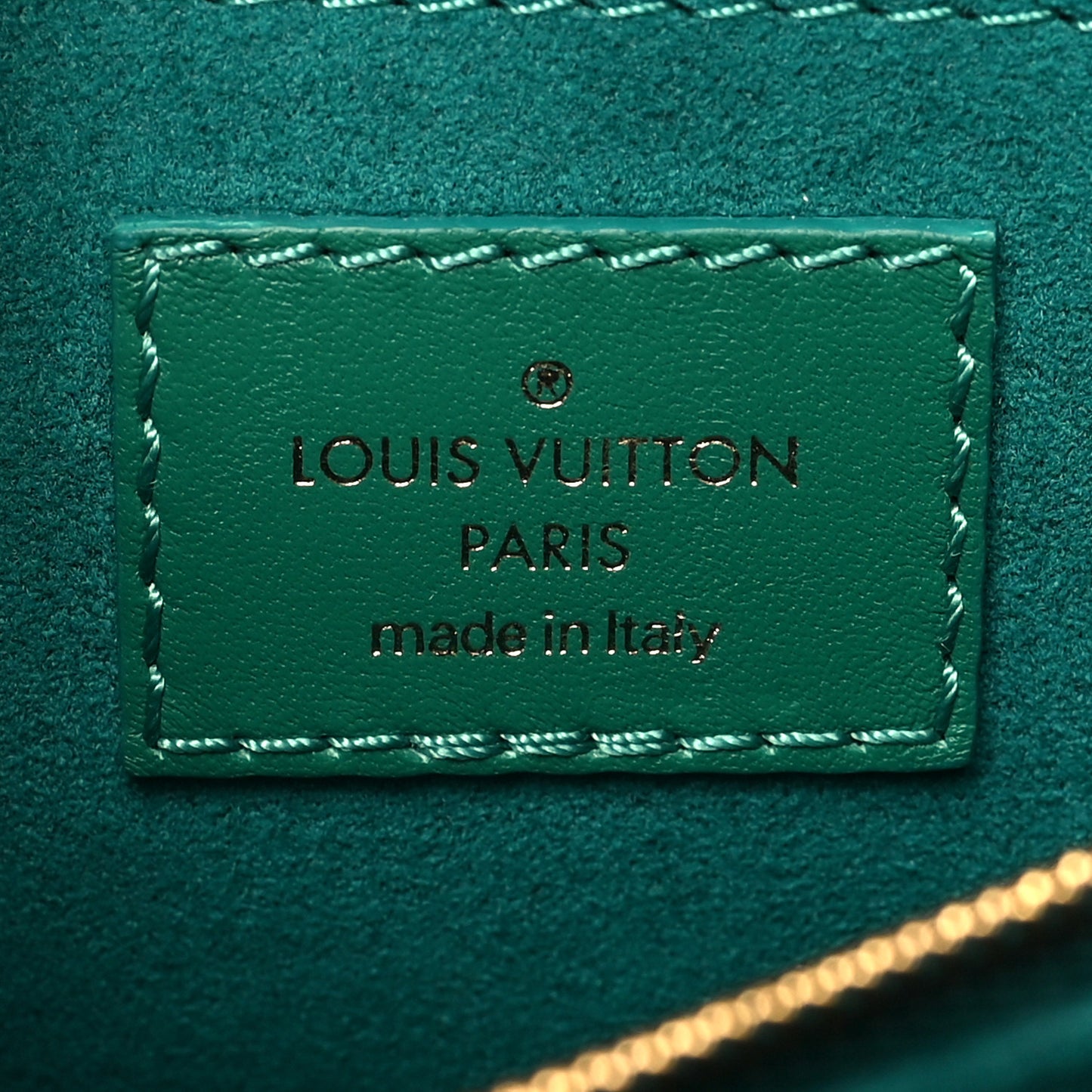 Calfskin New Wave Chain Bag MM NM Emerald