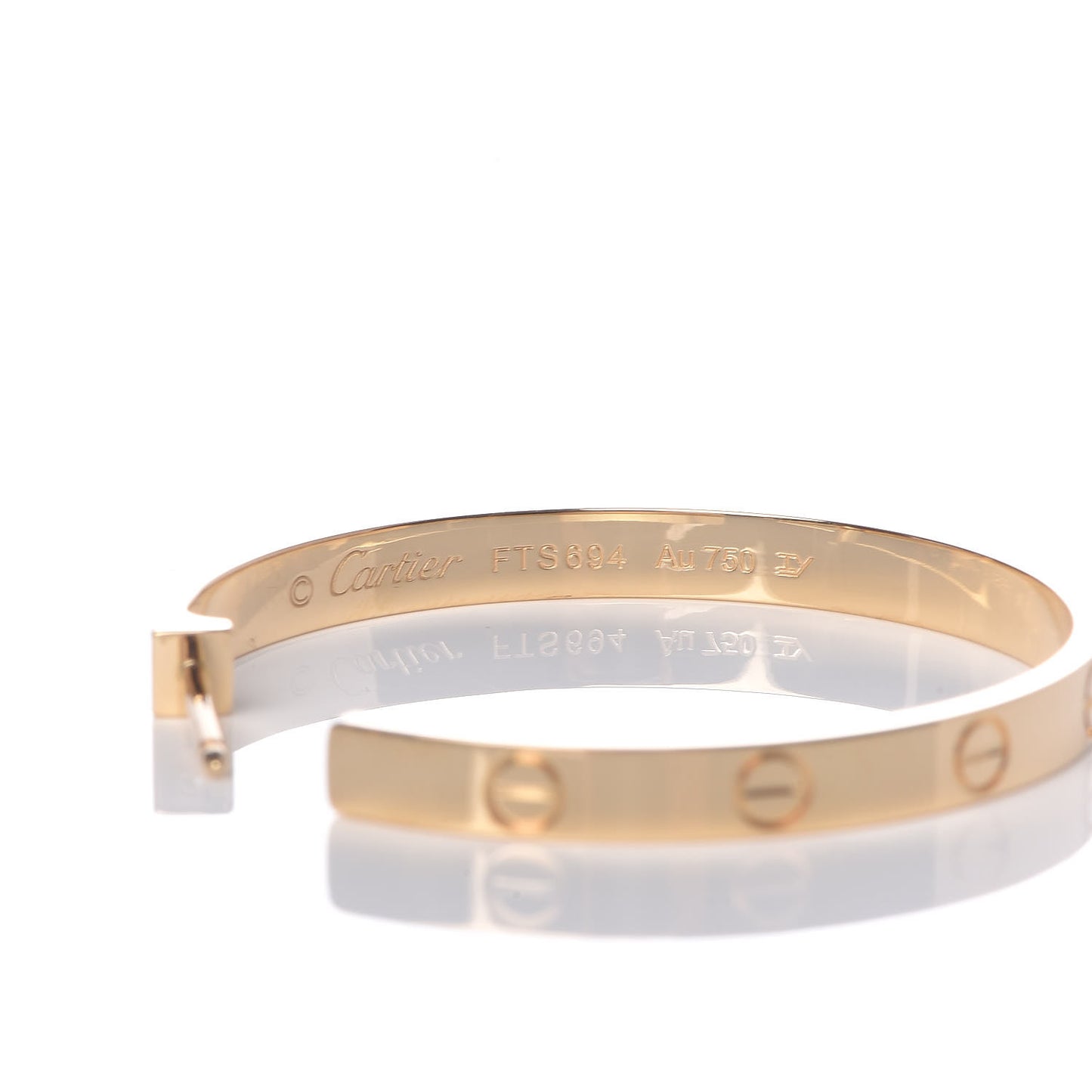 18K Yellow Gold Large LOVE Hoop Earrings