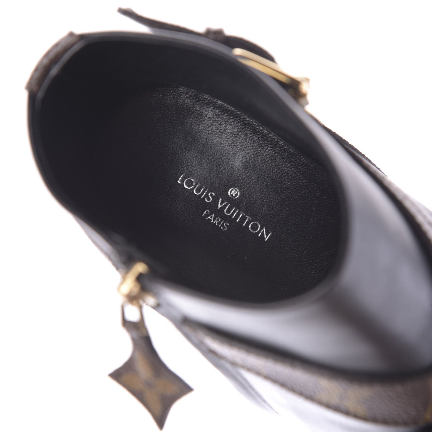 Calfskin Patent Monogram Matchmake Low Boots 39
