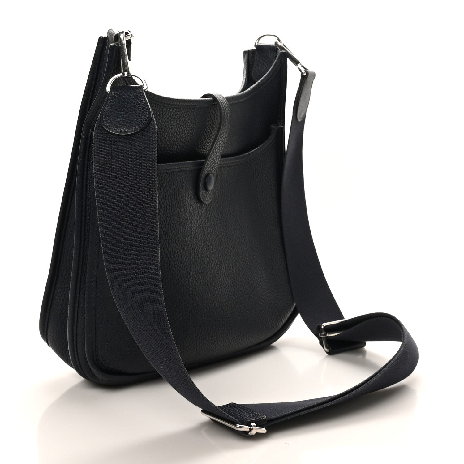 Hermes Taurillon Clemence Evelyne III PM Bleu Nuit 4 of 19