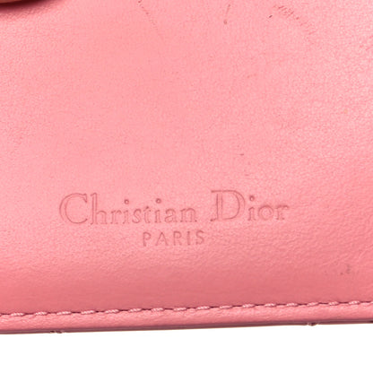 Christian Dior Patent Cannage Lady Dior Card Holder Peach Blossom 6 of 6