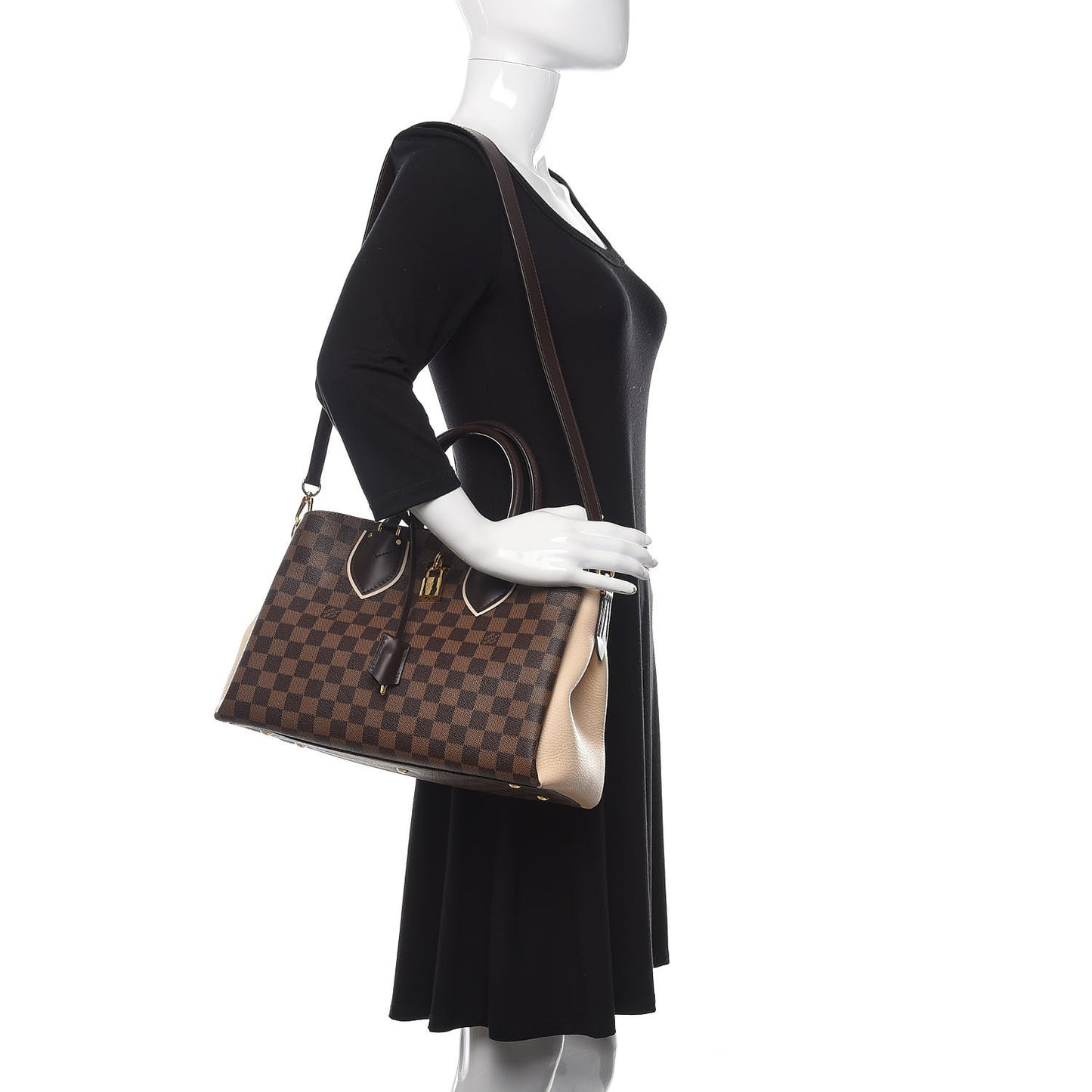 Cuir Taurillon Damier Ebene Normandy Ebene
