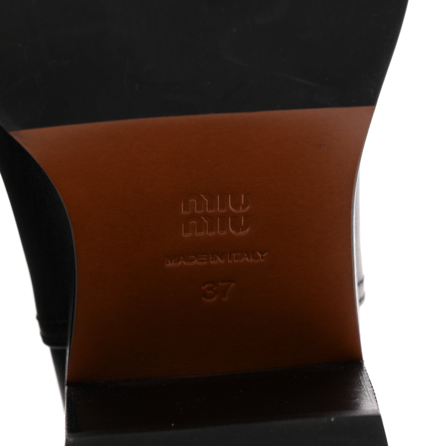 Miu Miu Calfskin Short Moto Boots 37 Black 7 of 9