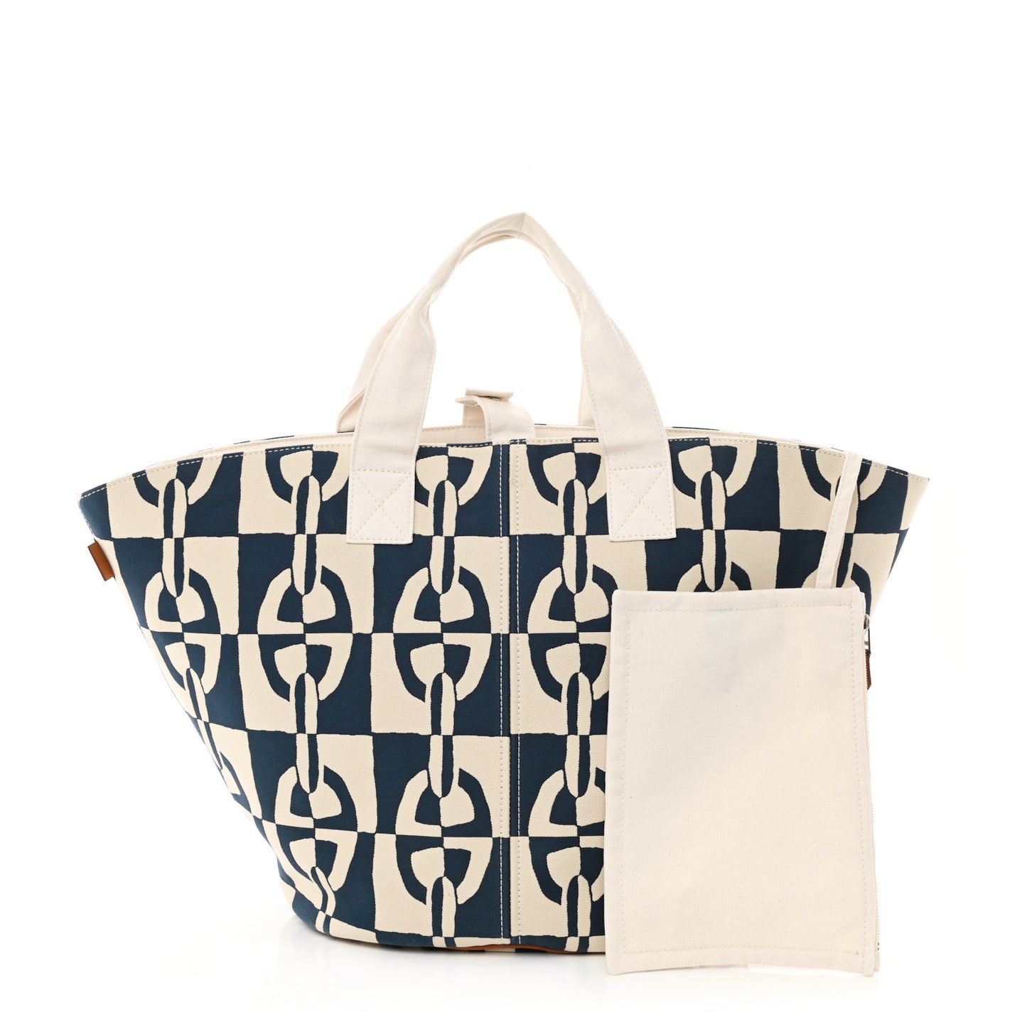 Canvas Chain De Ancre Beach Tote Navy