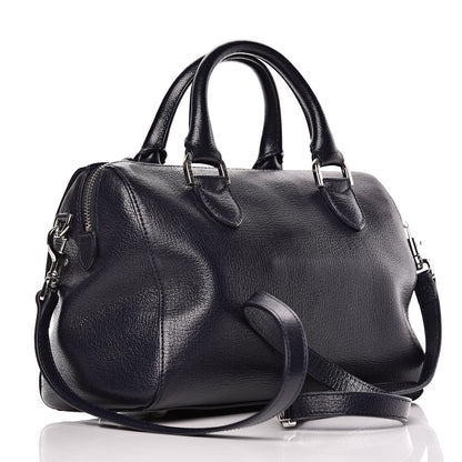 Mulberry Glossy Goatskin Small Del Rey Satchel Midnight 3 of 11