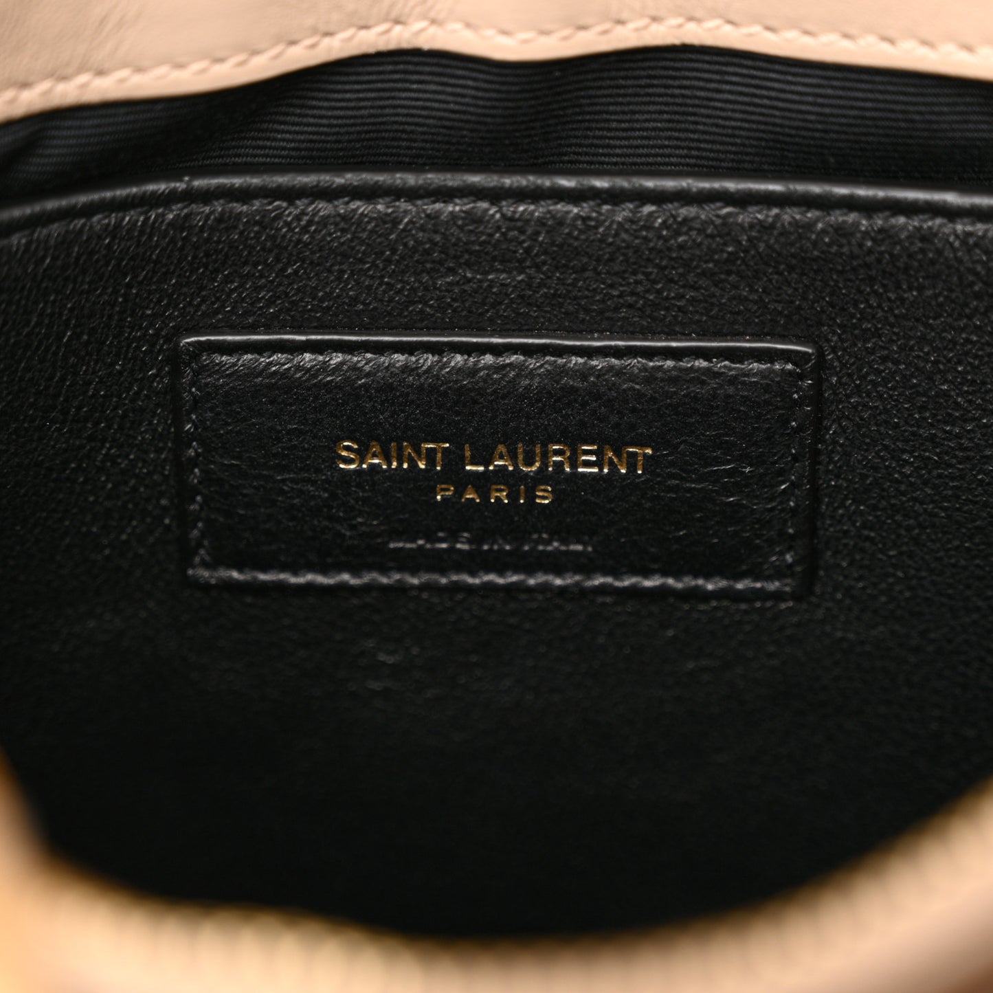 Calfskin Y Quilted Monogram Small Loulou Chain Satchel Dark Beige