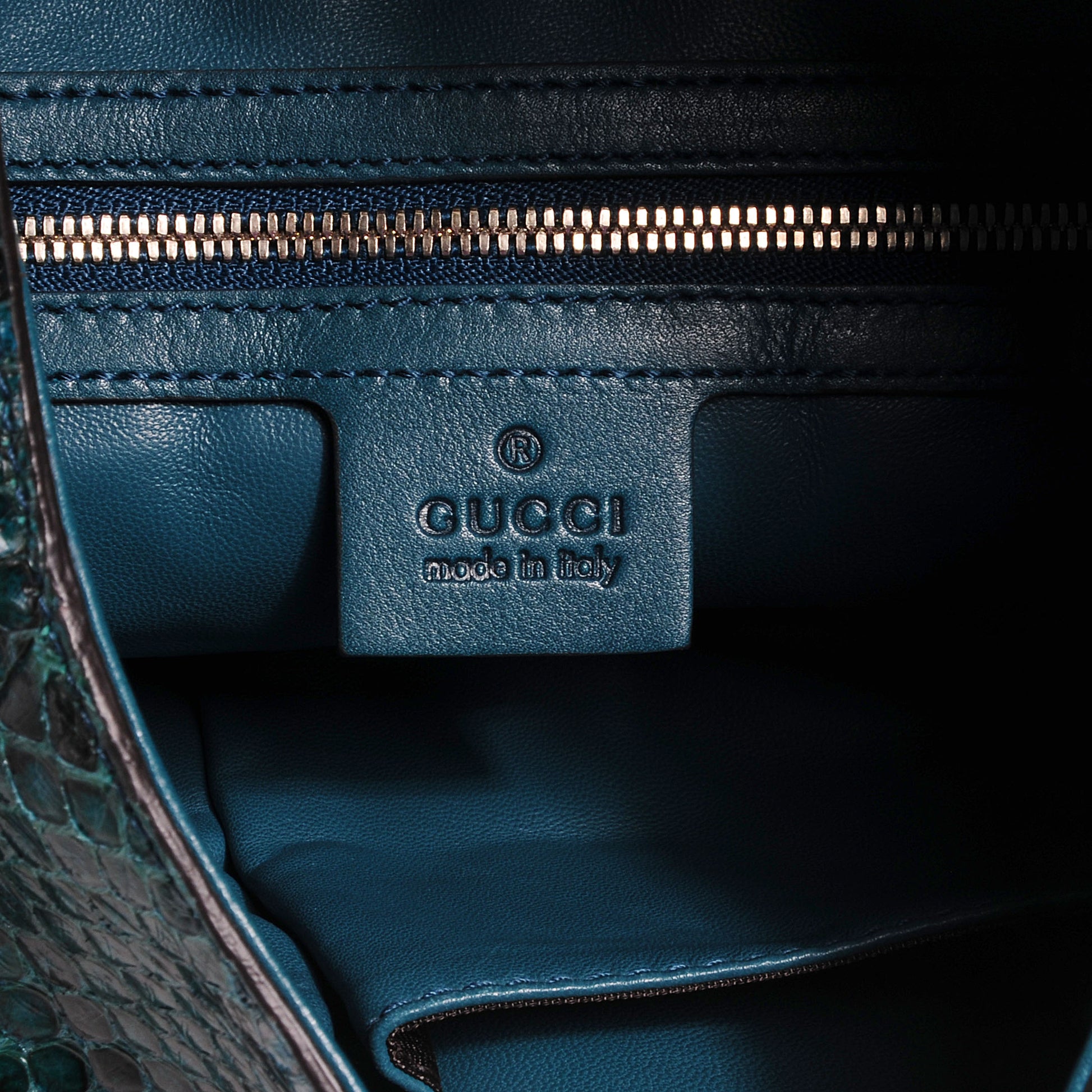 Gucci Python Medium Jackie Shoulder Hobo Malachite Green 6 of 8