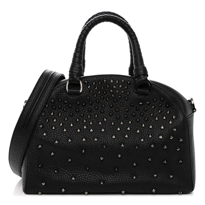 Christian Louboutin Grained Calfskin Studded Panettone Degrade Dome Bag Black 1 of 9