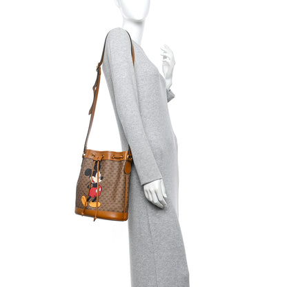 Gucci X DISNEY Mini Vintage GG Supreme Monogram Bucket Bag Beige Vintage Sun Oil 2 of 13