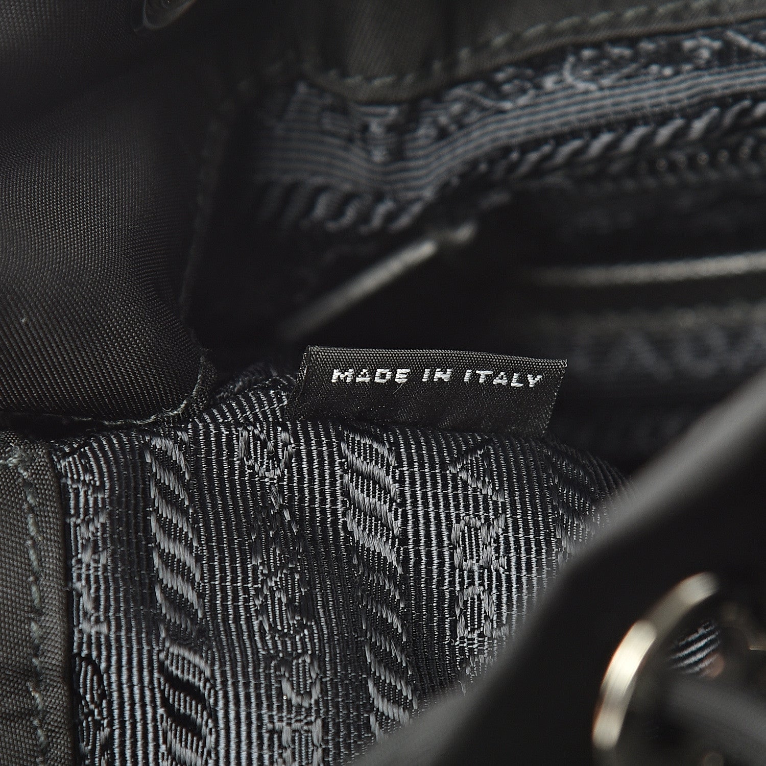 Prada Tessuto Nylon Vela Saffiano Large Backpack Black 6 of 10
