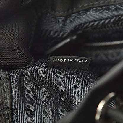 Prada Tessuto Nylon Vela Saffiano Large Backpack Black 6 of 10