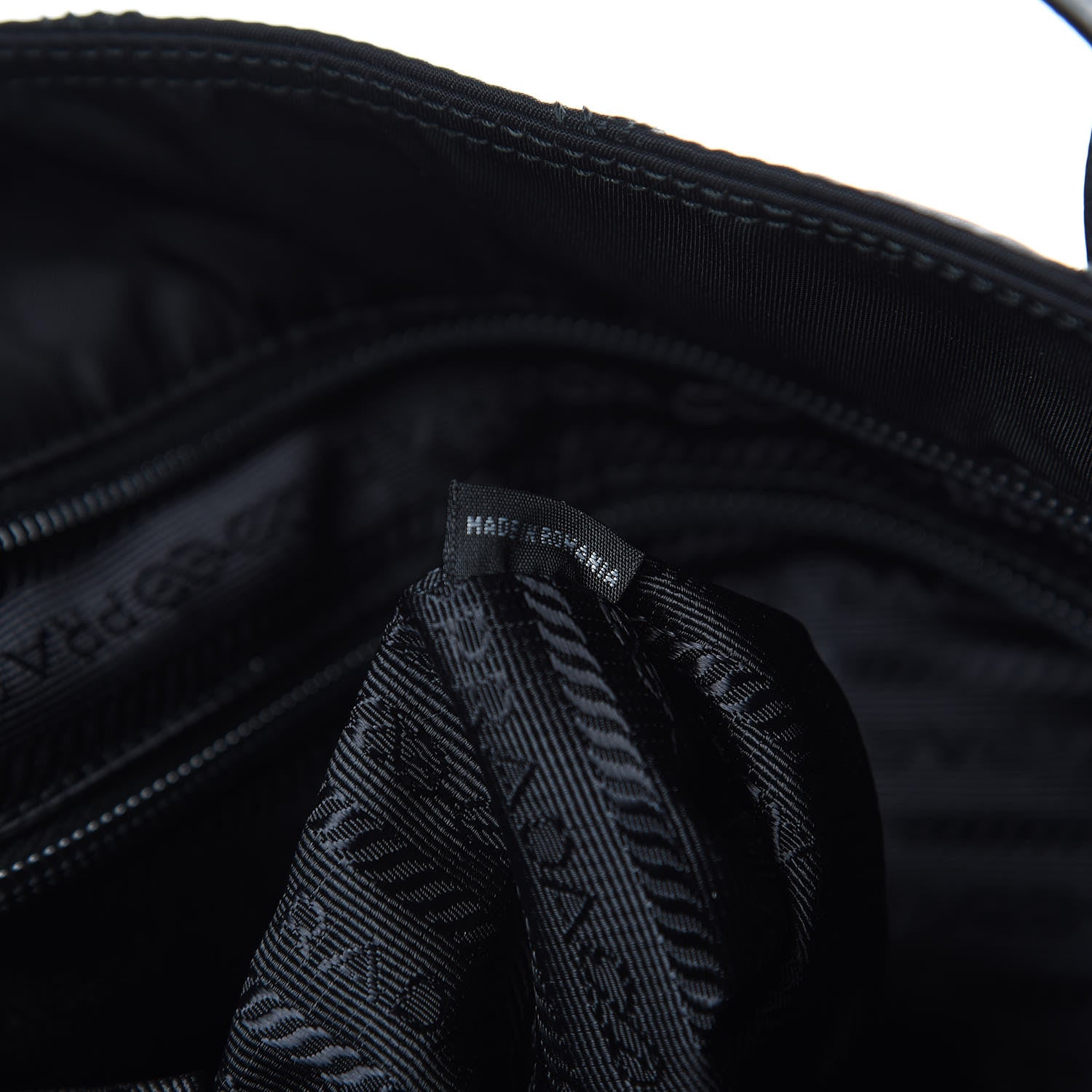 Prada Tessuto Nylon Quilted Shopping Tote Black 7 of 11