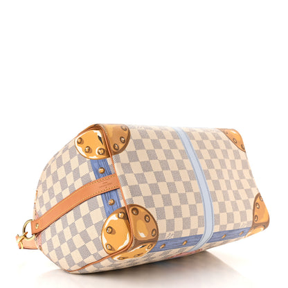 Louis Vuitton Damier Azur Summer Trunks Speedy Bandouliere 30 4 of 13