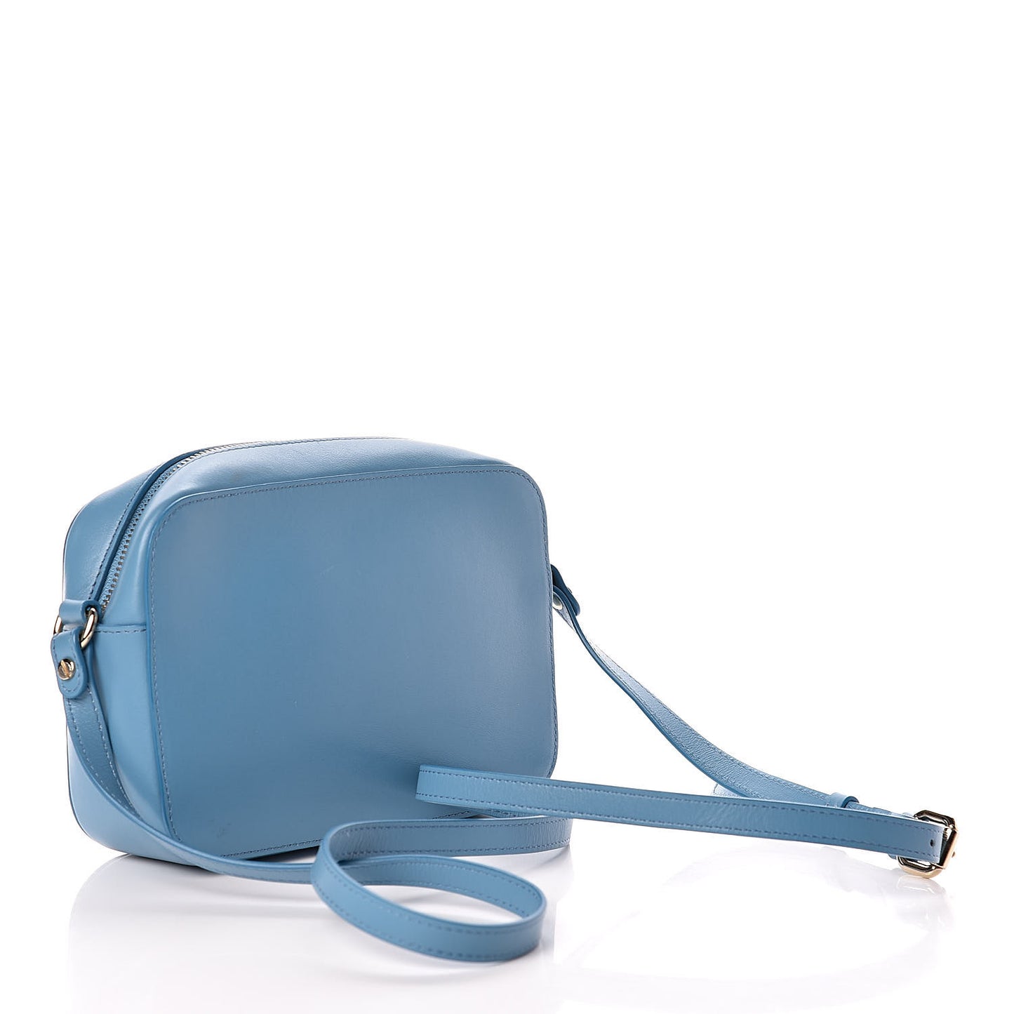 Calfskin Palazzo Medusa Camera Bag Blue