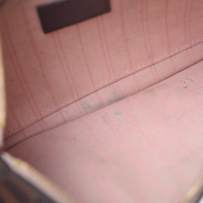 Louis Vuitton Damier Ebene Neo Neverfull MM Rose Ballerine 18 of 24