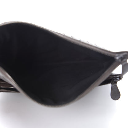 Bottega Veneta Metallic Nappa Intrecciato Flap Wristlet Light Grey 6 of 9
