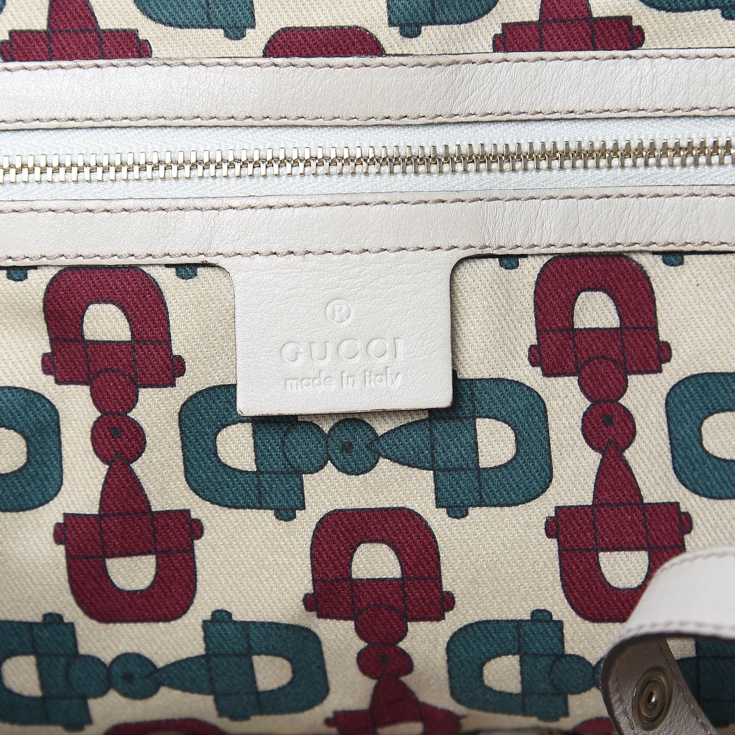 Guccissima Medium Pelham Shoulder Bag Off White