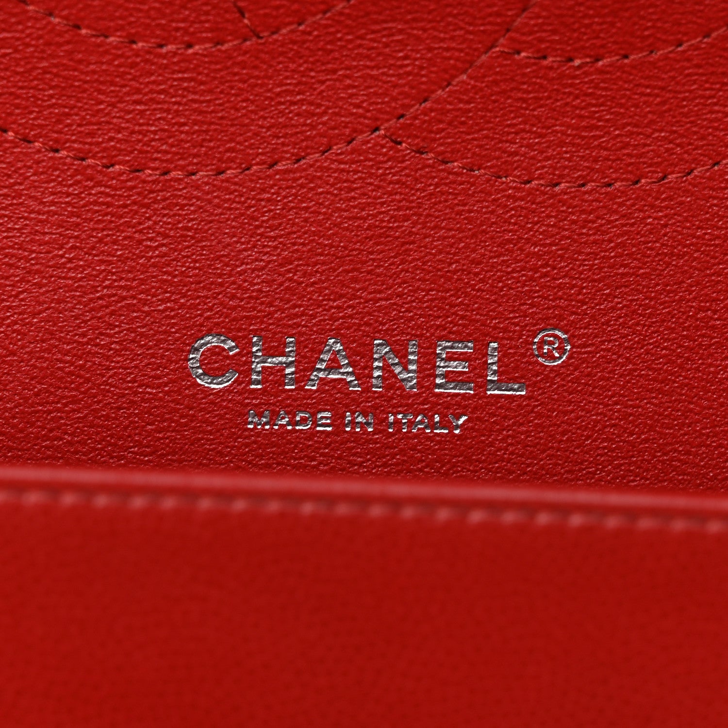 Chanel Caviar Chevron Quilted Jumbo Double Flap Dark Red 6 of 15