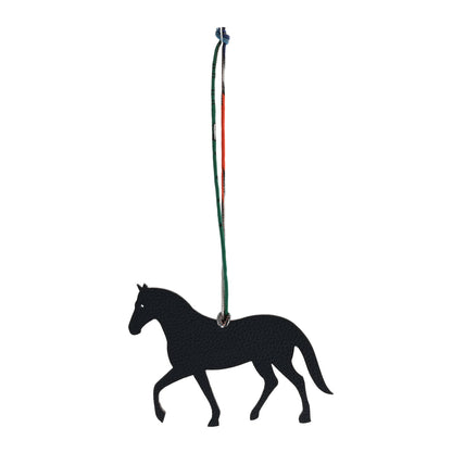 Hermes Epsom Togo Petit H Bag Charm Horse GM 1 of 4