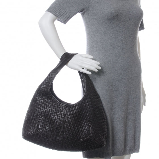 Bottega Veneta Nappa Intrecciato Ball Hobo Ebano 2 of 6