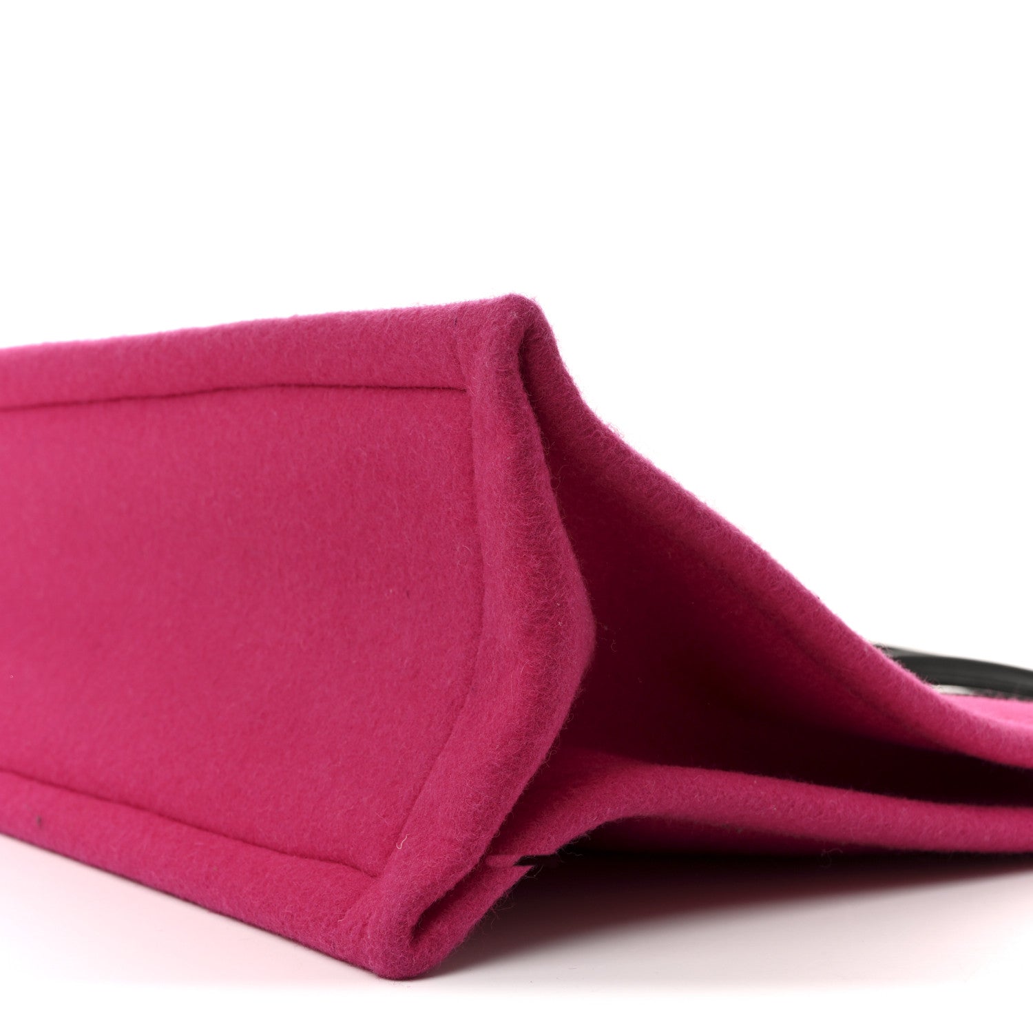 Saint Laurent Wool Rive Gauche Tote Fuchsia 10 of 13