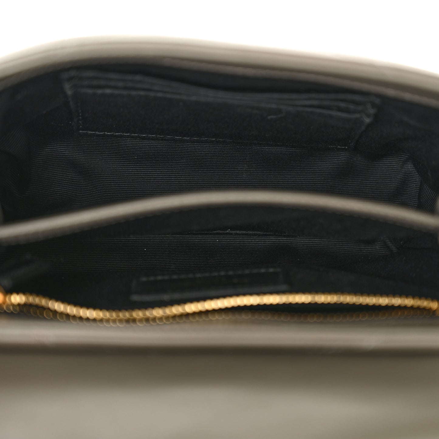 Calfskin Y Quilted Monogram Toy Loulou Crossbody Bag Grey Kaki