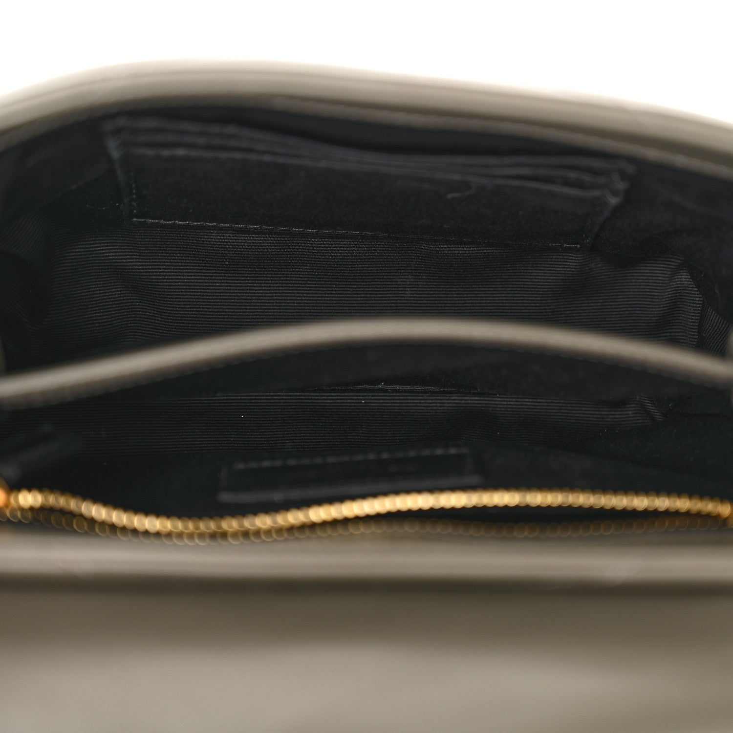 Saint Laurent Calfskin Y Quilted Monogram Toy Loulou Crossbody Bag Grey Kaki 5 of 11