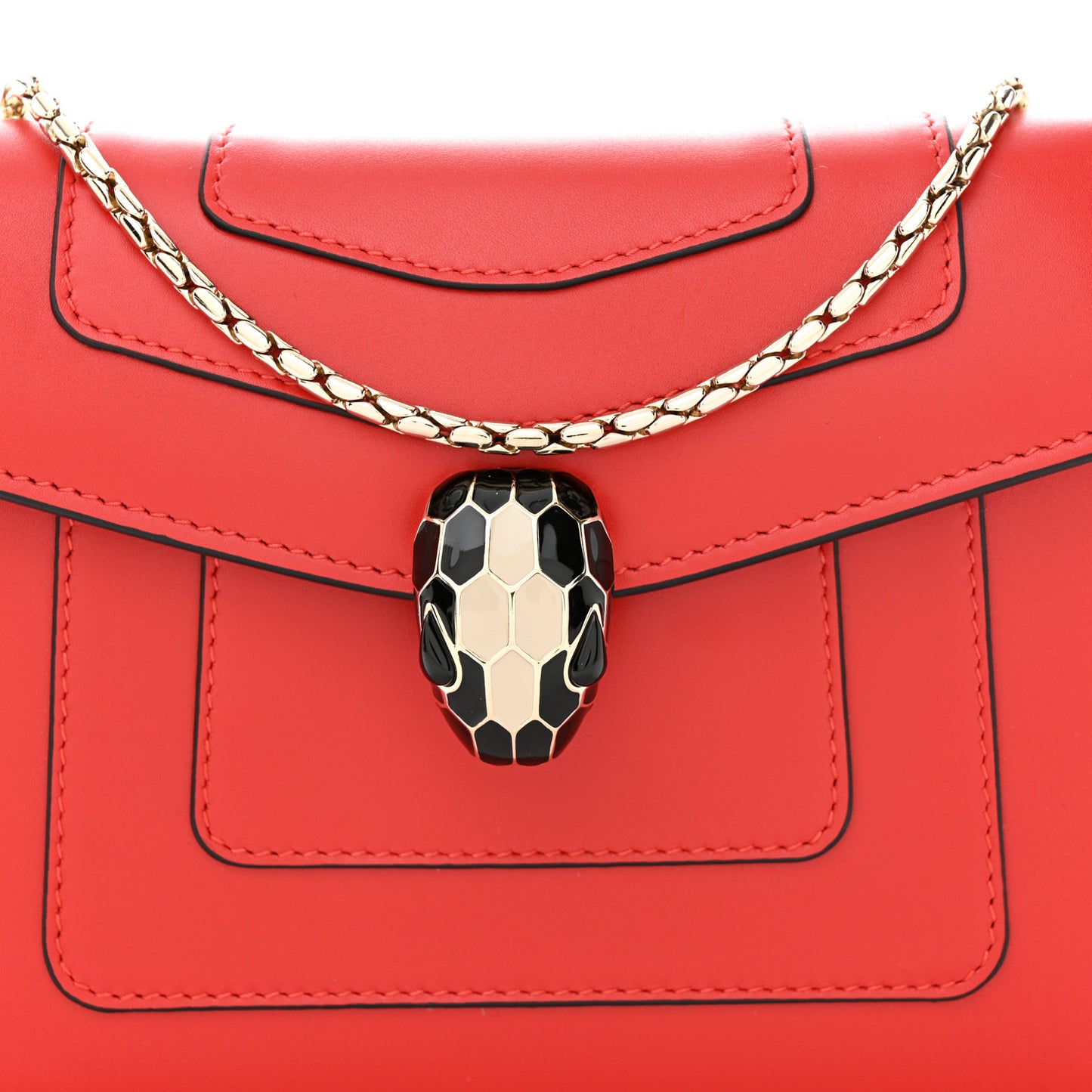 Calfskin Serpenti Forever Crossbody Bag Red