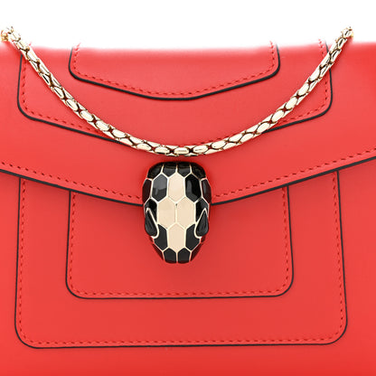 Bulgari Calfskin Serpenti Forever Crossbody Bag Red 8 of 10