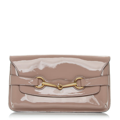 Gucci Patent Large Bright Bit Clutch Dark Cipria 1 of 7