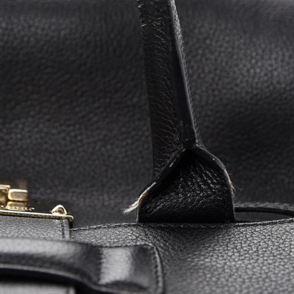 Jimmy Choo Calfskin Large Rosalie Satchel Black 12 of 21