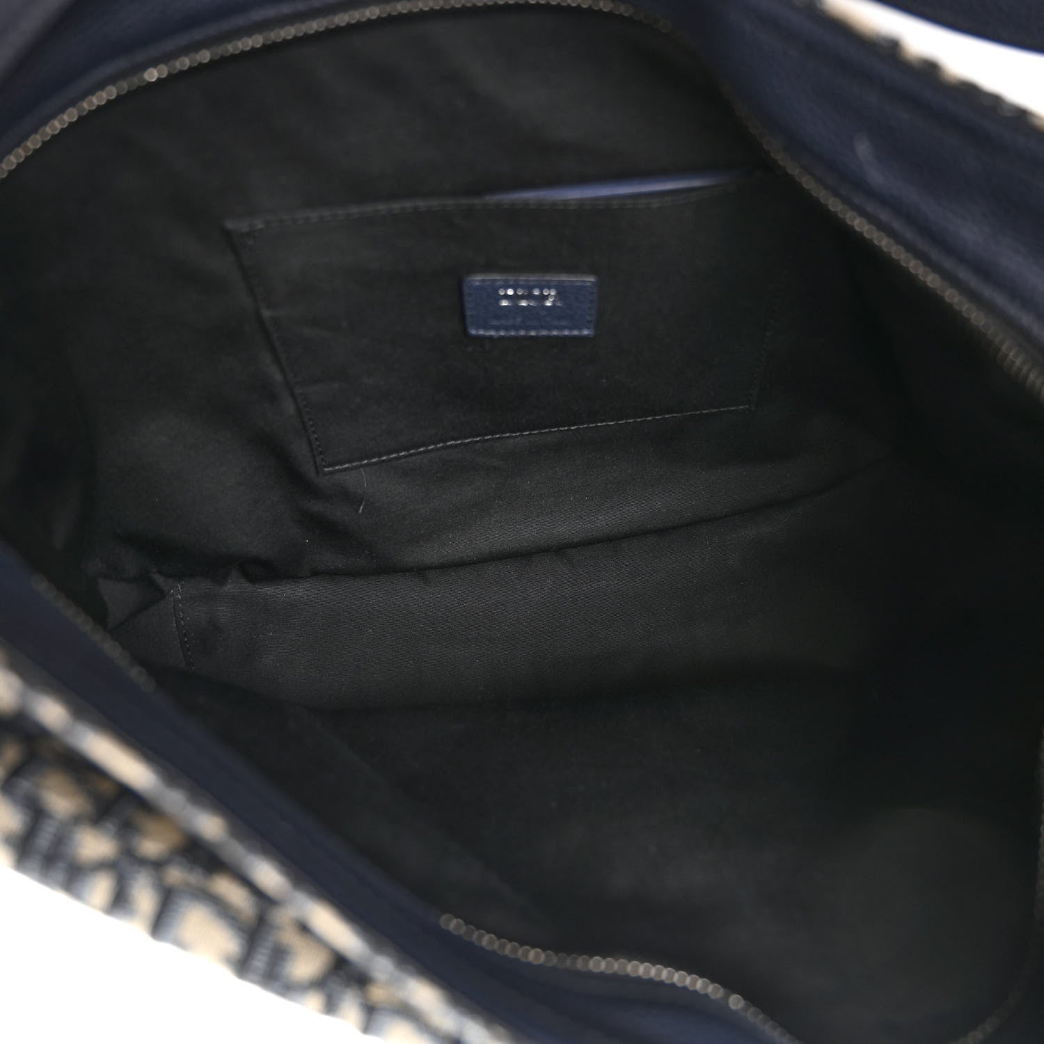 Christian Dior Oblique Soft Saddle Bag Beige Blue 5 of 9