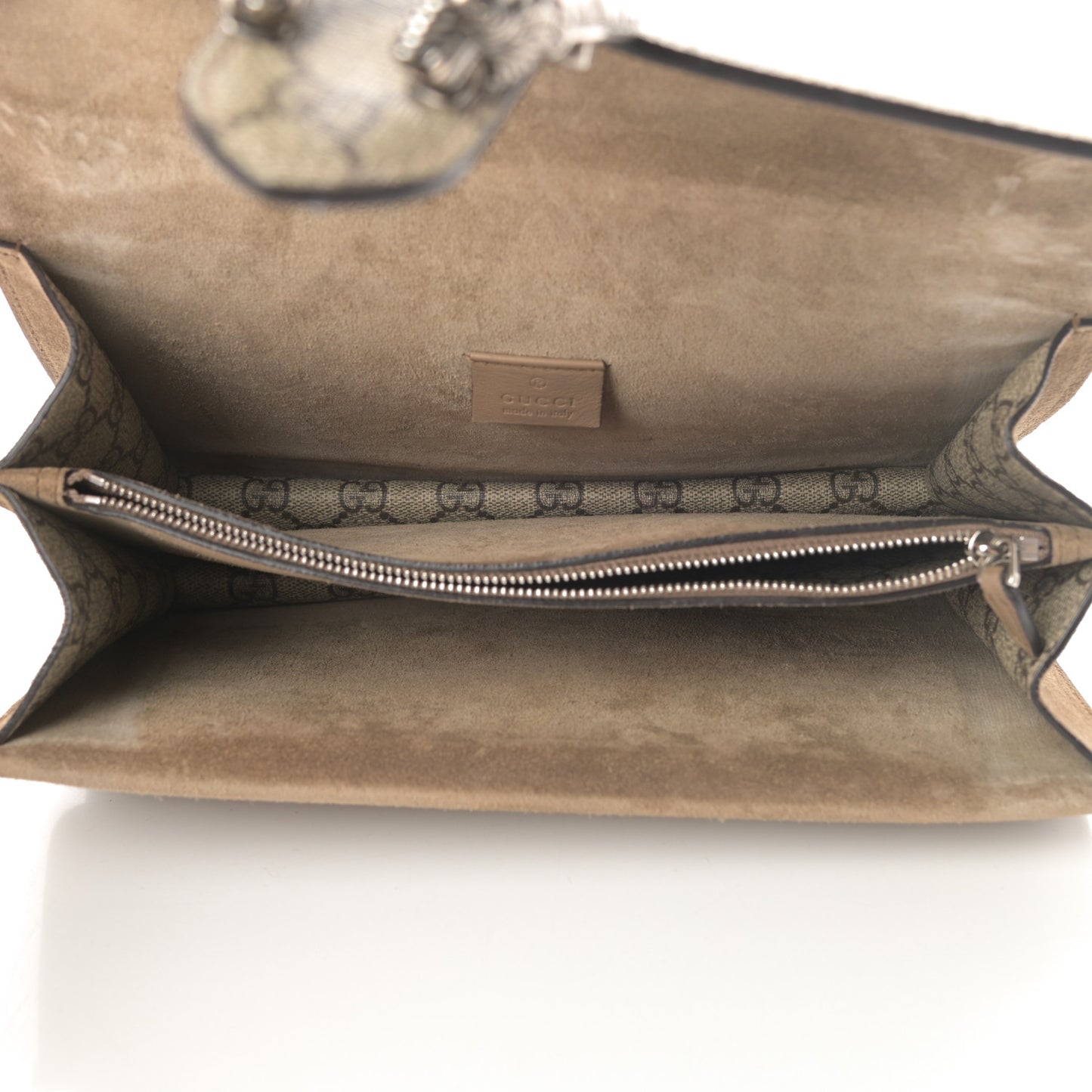 GG Supreme Monogram Small Dionysus Shoulder Bag Taupe