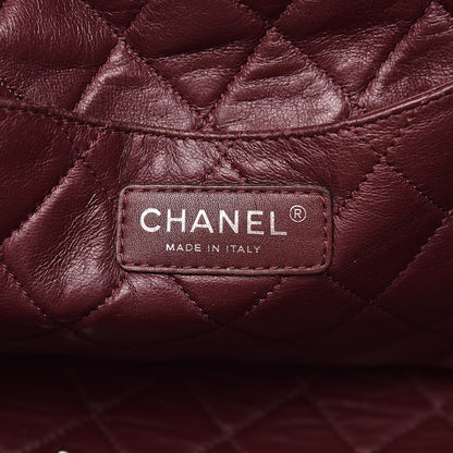 Chanel Metallic Caviar Mademoiselle Lock Cerf Shopper Tote Silver 7 of 19