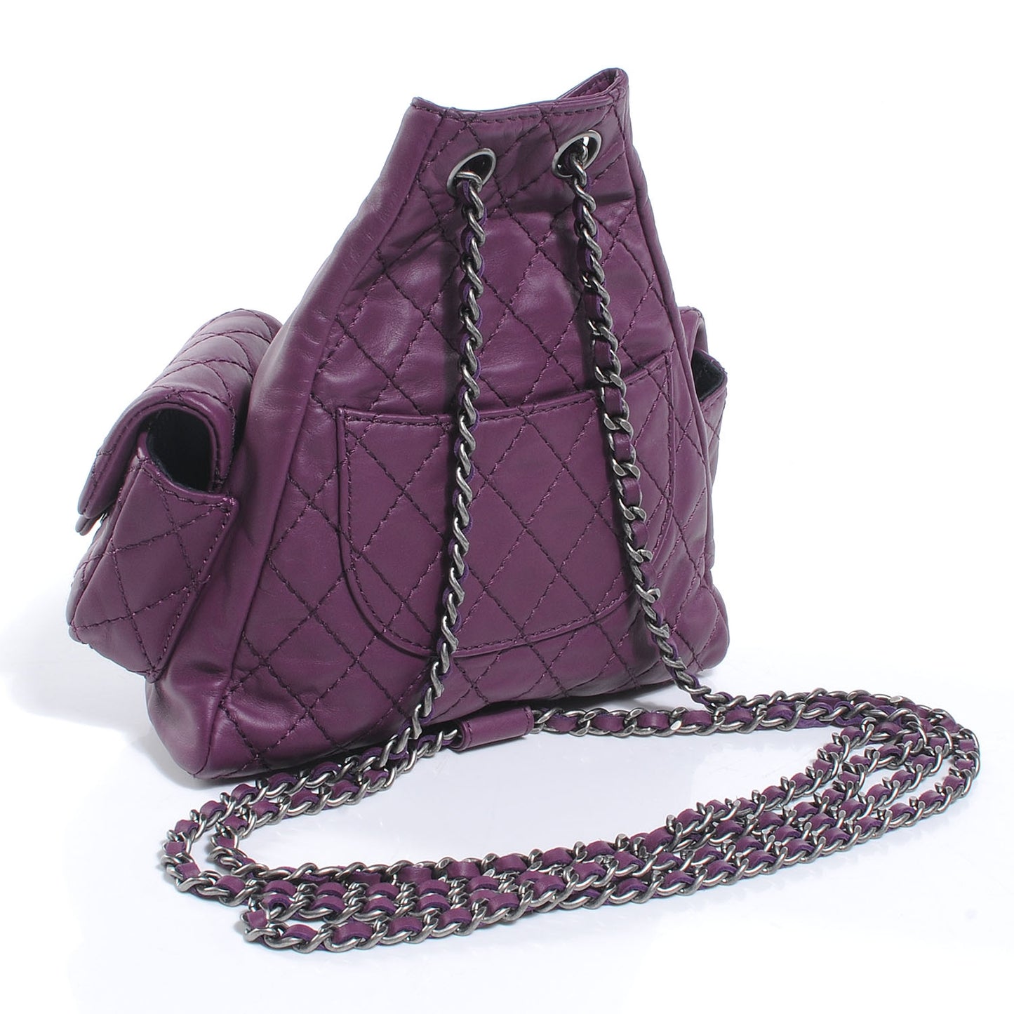 Lambskin Mini Backpack Purple
