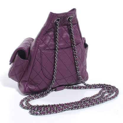 Chanel Lambskin Mini Backpack Purple 3 of 7