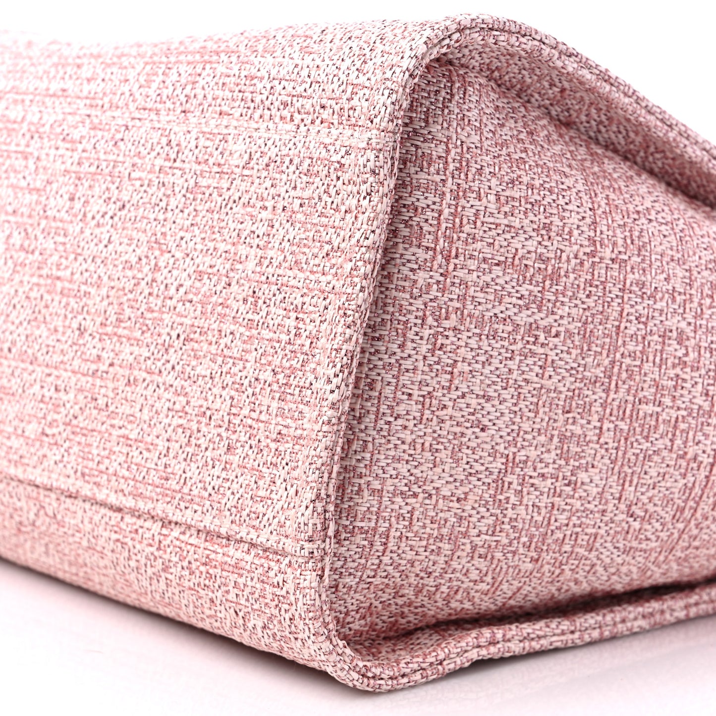 Lurex Boucle Deauville Medium Tote Pink