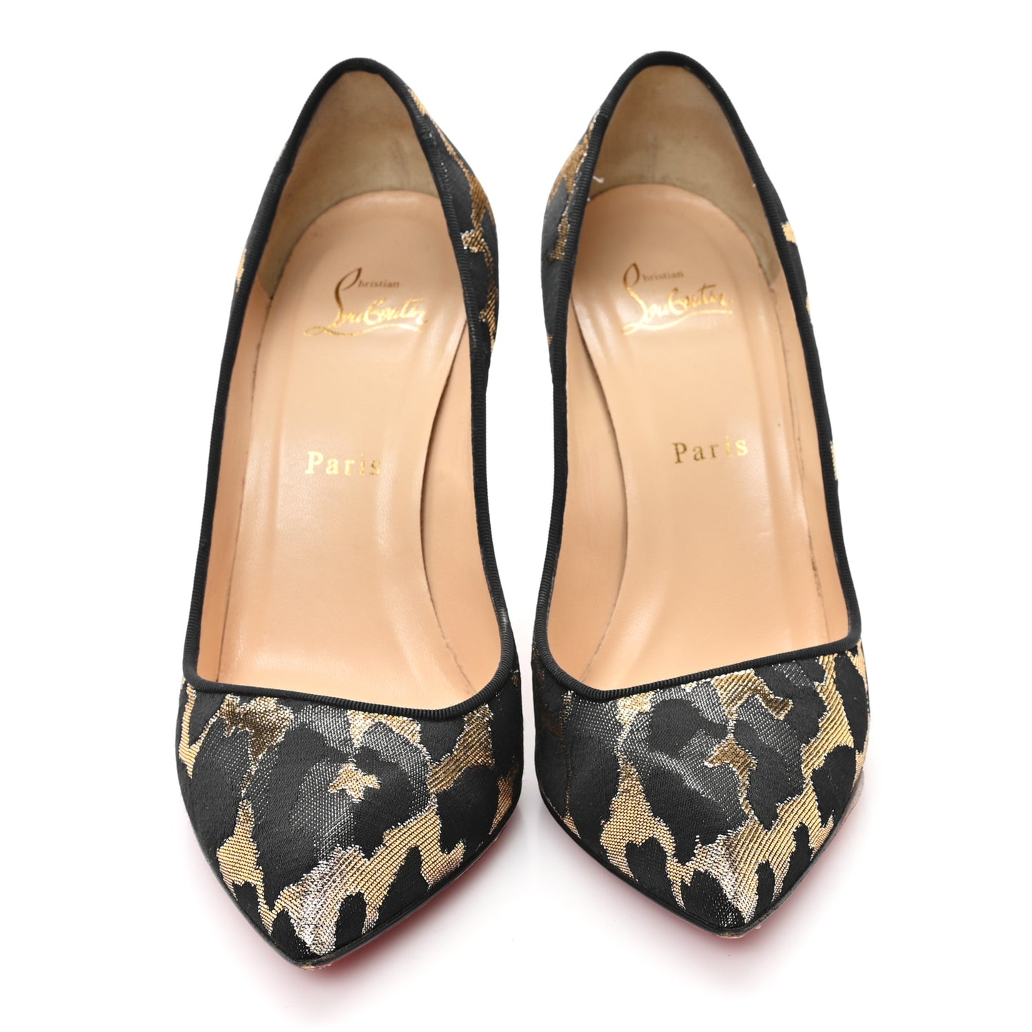Lurex Feline Corneille 100 Pumps 38.5 Black Gold