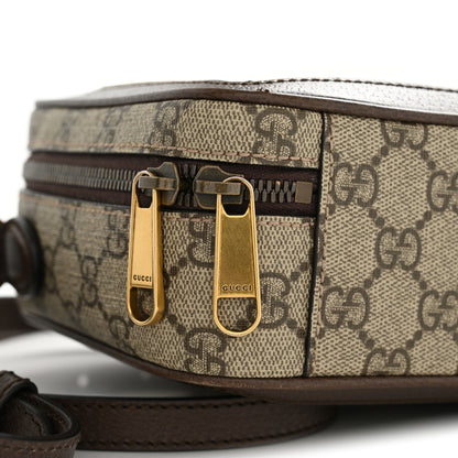 Gucci GG Supreme Monogram Web Small Ophidia Top Handle Shoulder Bag Brown 12 of 13