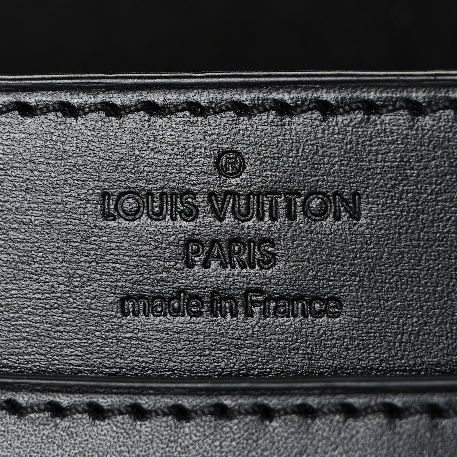 Louis Vuitton Calfskin Chain Louise MM Black 6 of 14