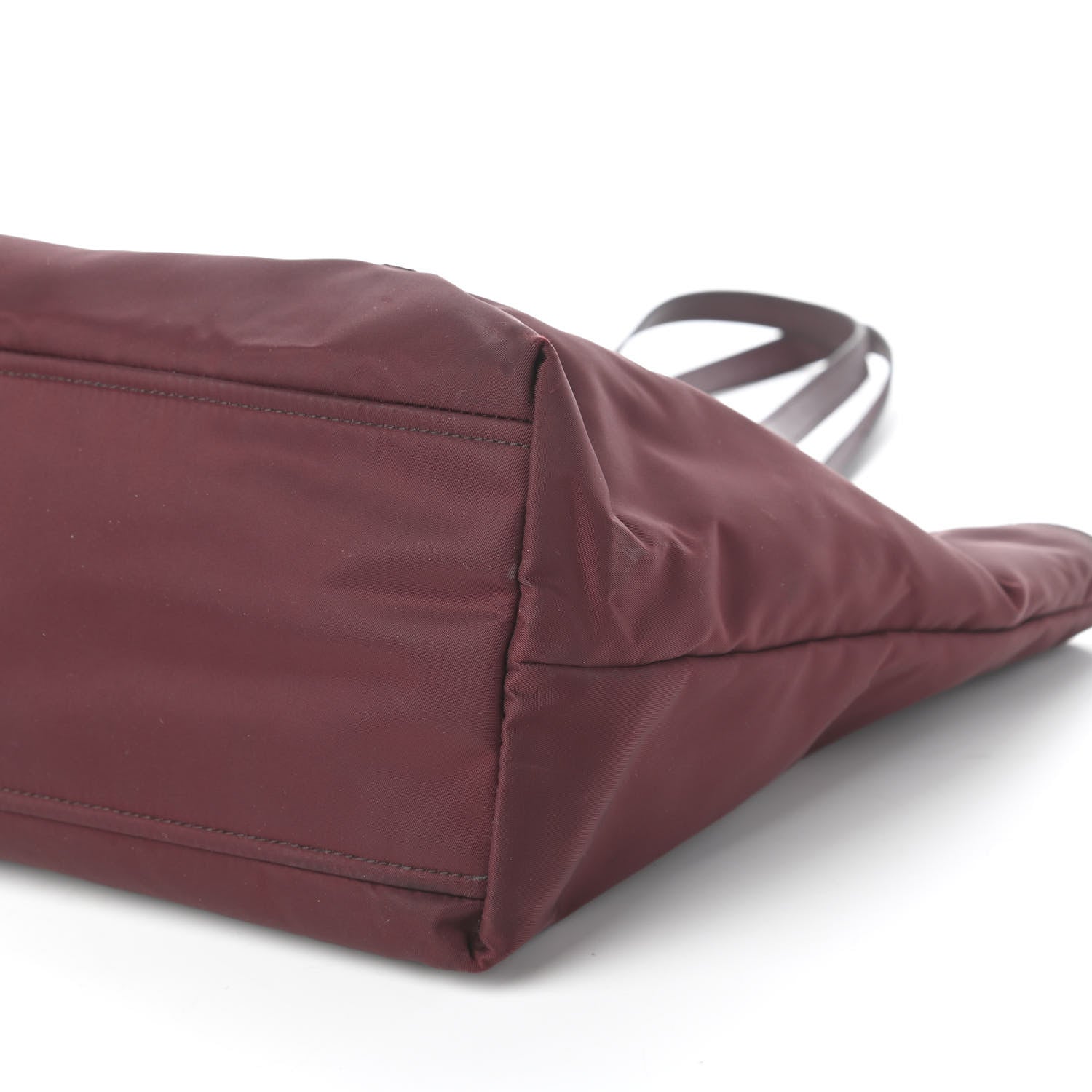 Prada Tessuto Nylon Saffiano Tote Granato 7 of 10