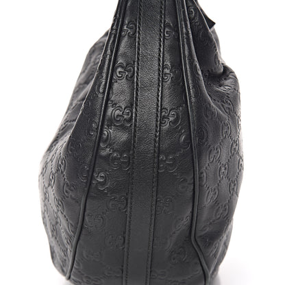 Gucci Guccissima Medium GG Twins Hobo Black 14 of 18