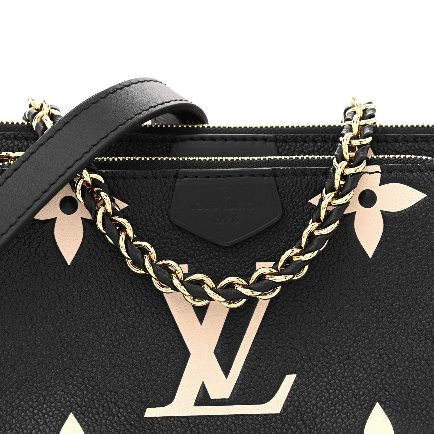 Louis Vuitton LOUIS VUITTON Empreinte Monogram Giant Multi Pochette Accessories Black Beige 8 of 11