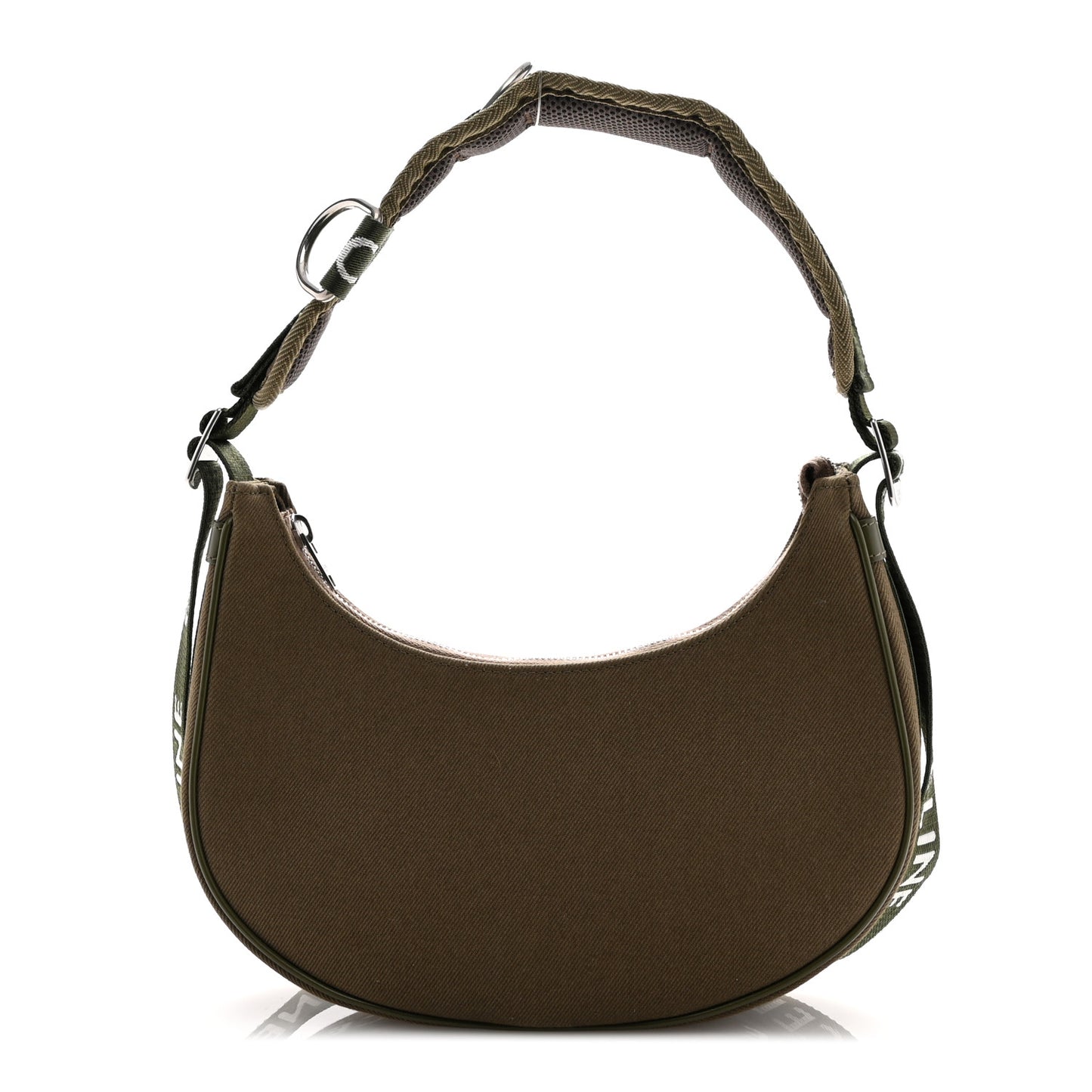 Cotton Gabardine Medium Ava Trekking Shoulder Bag Khaki